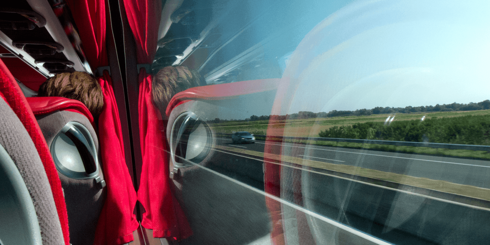 a picture of a bus in the route